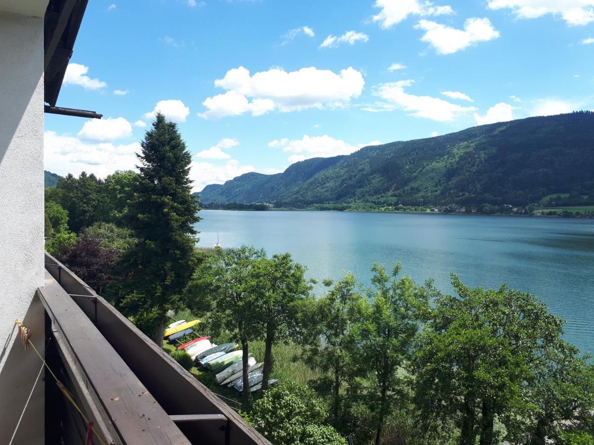 Maren Seeblick Appartement Haus Haensel&Gretel Direkt Am Ossiacher See Mit Hallenbad Stiegl Exteriör bild