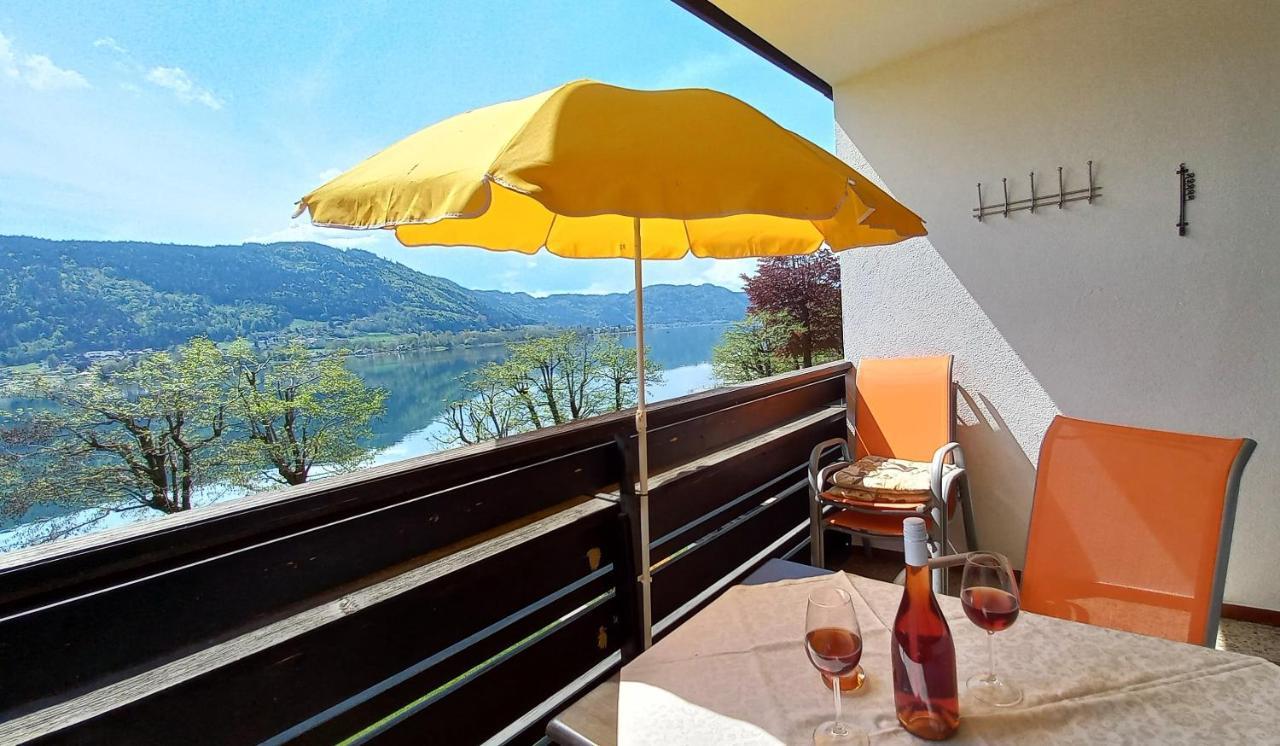 Maren Seeblick Appartement Haus Haensel&Gretel Direkt Am Ossiacher See Mit Hallenbad Stiegl Exteriör bild