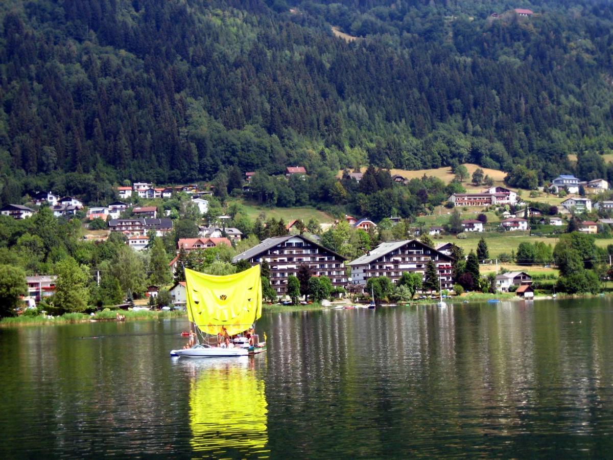 Maren Seeblick Appartement Haus Haensel&Gretel Direkt Am Ossiacher See Mit Hallenbad Stiegl Exteriör bild