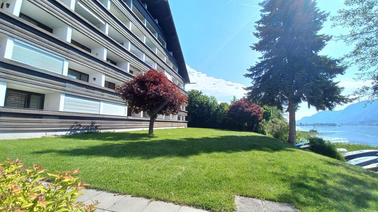 Maren Seeblick Appartement Haus Haensel&Gretel Direkt Am Ossiacher See Mit Hallenbad Stiegl Exteriör bild