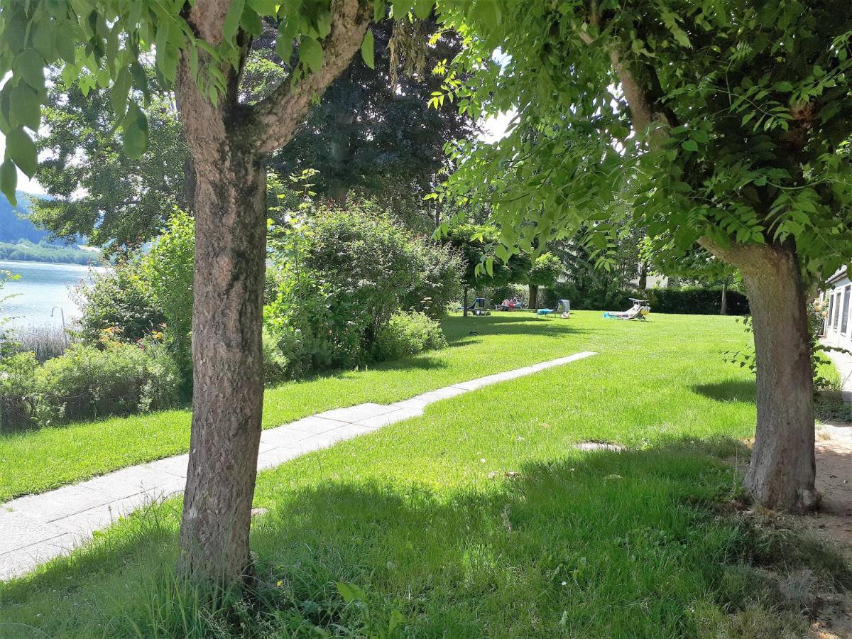 Maren Seeblick Appartement Haus Haensel&Gretel Direkt Am Ossiacher See Mit Hallenbad Stiegl Exteriör bild