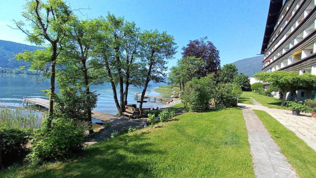 Maren Seeblick Appartement Haus Haensel&Gretel Direkt Am Ossiacher See Mit Hallenbad Stiegl Exteriör bild