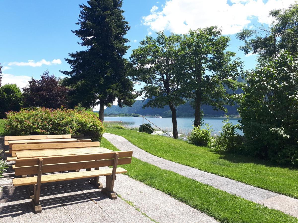 Maren Seeblick Appartement Haus Haensel&Gretel Direkt Am Ossiacher See Mit Hallenbad Stiegl Exteriör bild